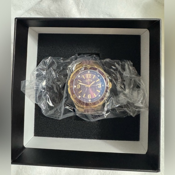 Invicta Angel Halo Women’s Watch 38mm Brown And Gold (17485)